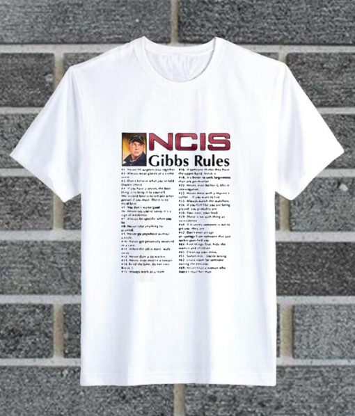 Leroy Jethro Gibbs NCIS Gibbs Rules T Shirt