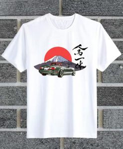 Miata NA Race Car Mount Fuji Japan T Shirt