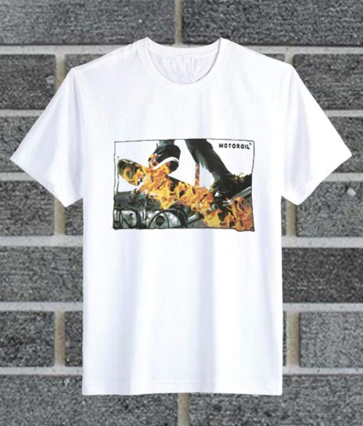 Motor Oil Flame T Shirt