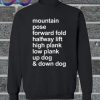 Mountain Pose Forward Fold Sweatshirt