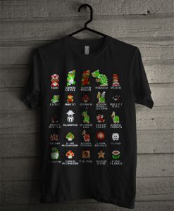 Nintendo Super Mario Bros Character T Shirt