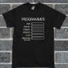 Programmer Stats T Shirt