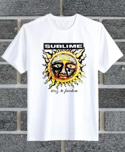 Sublime Sun Logo 40 Oz To Freedom T Shirt