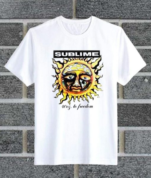 Sublime Sun Logo 40 Oz To Freedom T Shirt