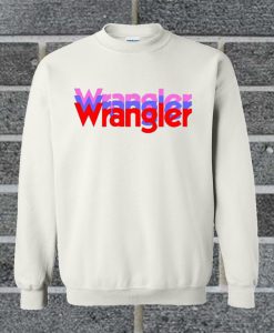 Trend Fashion Wrangler Rainbow Shadow Crewneck Sweatshirt