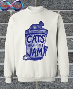 Cats Are My Jam Womens Sweatshirt