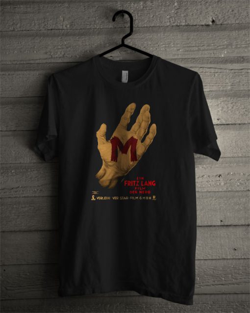 Fritz Lang’s M Peter Lorre Hand Silk Screened New T Shirt