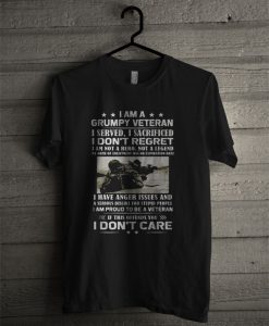 I Am A Grumy Veteran T Shirt