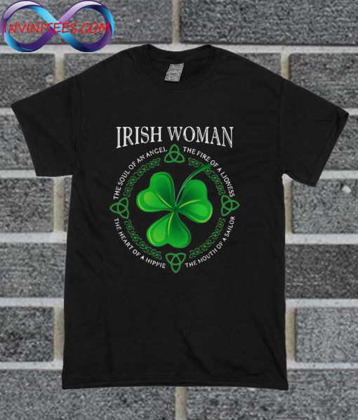 Irish Woman The Soul Of An Angel T Shirt