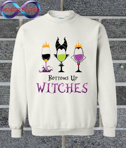 Maleficent Bottoms Up Witches Wine Sweatshirt