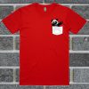 Panda Pocket Printed T Shirt
