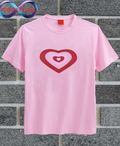 Pink Love Heart T Shirt