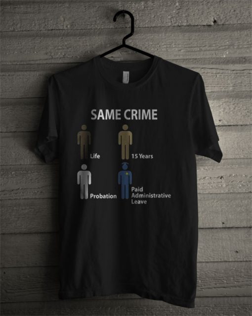Same Crime Black T Shirt