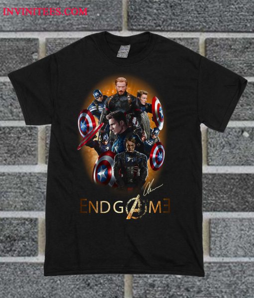 Captain America Avengers Endgame Signature T Shirt