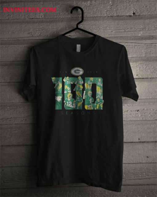 Green Bay Packers 100 Seasons 1919-2019 T Shirt