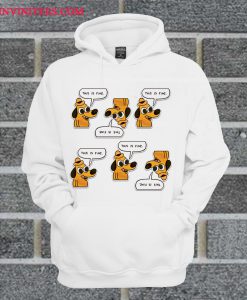 This Is Fine Dog Hoodie