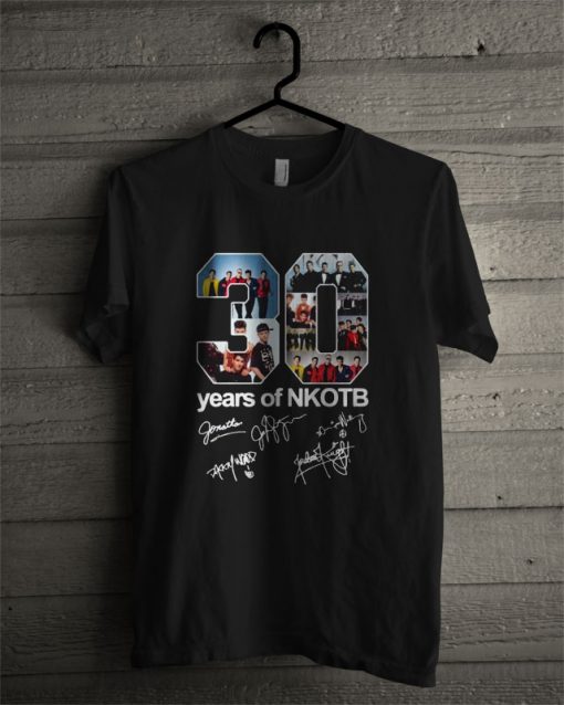 30 Years Of NKOTB Signatures T Shirt