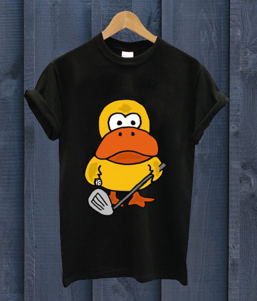 Cute Humorous Duck Playing Golf T Shirt