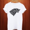 Floral Wolf Game Of Thrones T Shirt