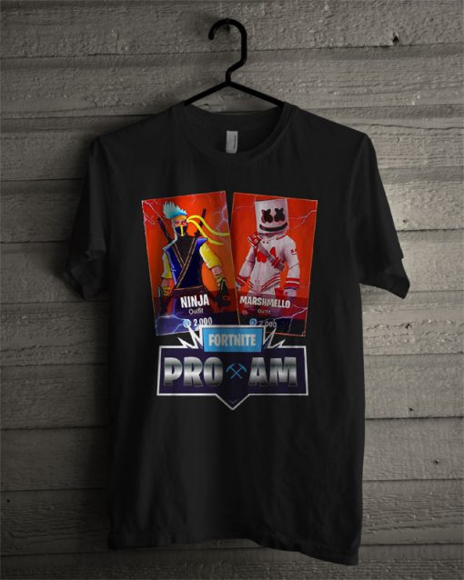 Game Fortnite Marshmello Vs Ninja T Shirt