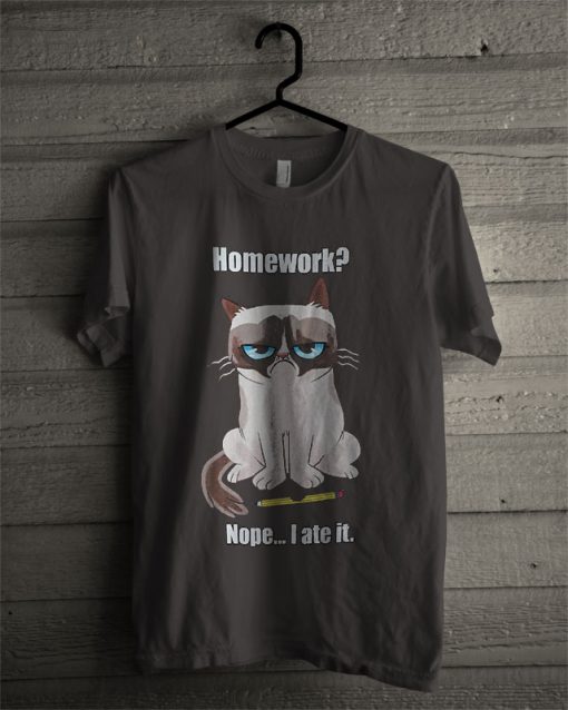 Grumpy Cat Men's Fun Cartoon T Shirt