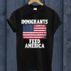 Immigrants Feed America Black T Shirt