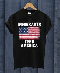 Immigrants Feed America Black T Shirt