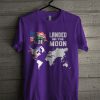 Landed On The Moon Purple T Shirt