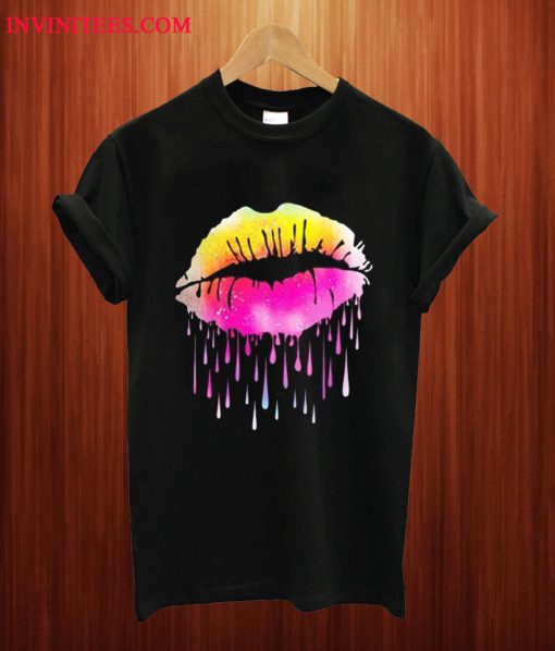 Lips Like Sugar Neon Dripping T Shirt