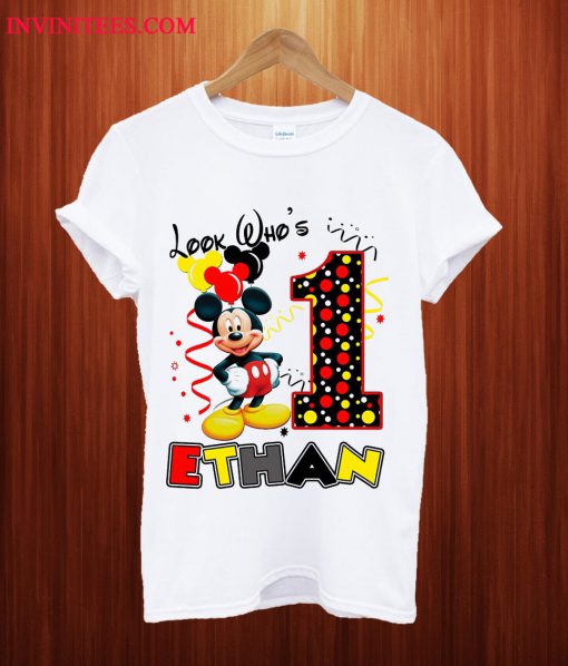 Look who's Mickey Birthday T Shirt