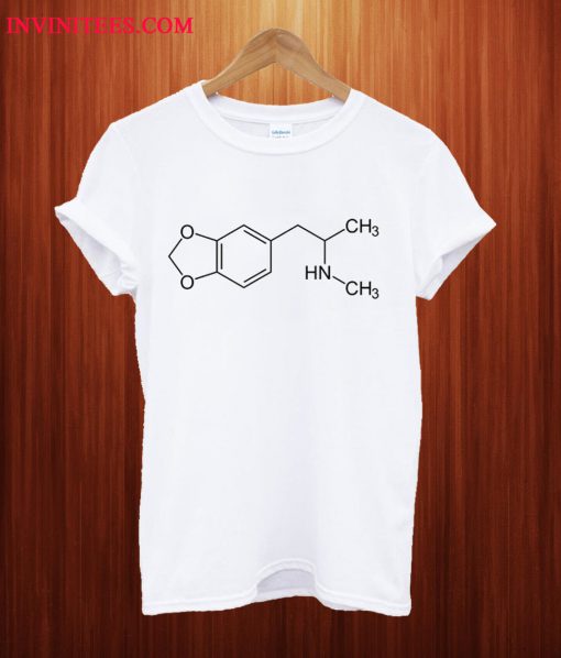 MDMA Molecule White T Shirt