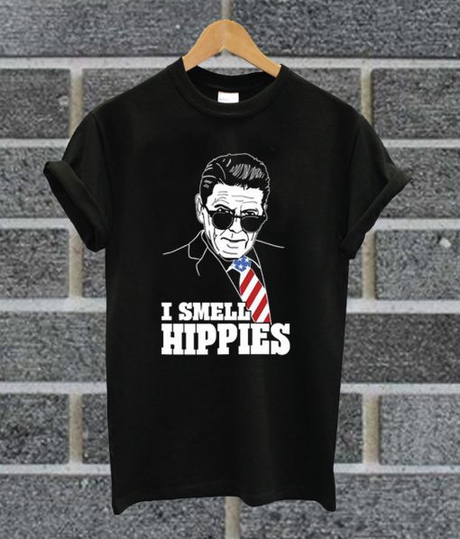 Ronald Reagan 1980 I Smell Hippies T Shirt