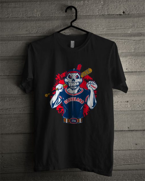 Skull Wahoo Cleveland Indians T Shirt