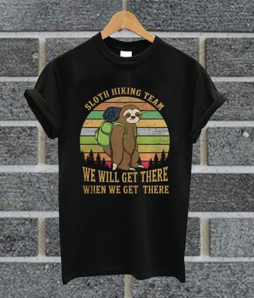 Sloth Hiking Team T Shirt
