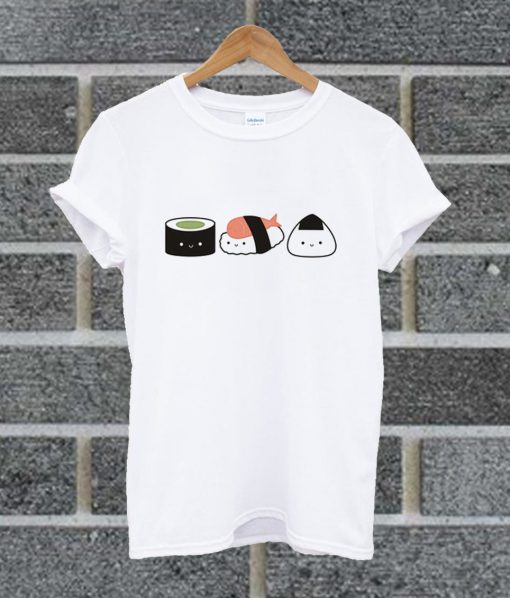 Sushi Cat, Dog, Sloths Pattern T Shirt