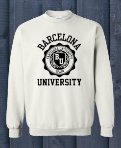Barcelona University white Sweatshirt