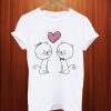 Cats With Heart T Shirt