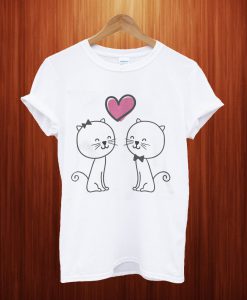 Cats With Heart T Shirt
