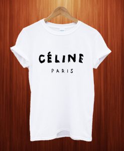Celine Paris White T Shirt