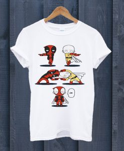 Deadpool And Saitama Fusion Dance One Punch Man T Shirt