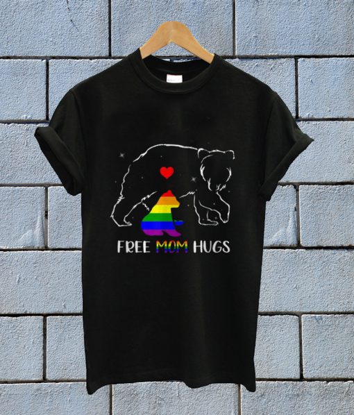 Free Mom Hugs LGBT Pride Mama Bear T Shirt