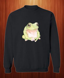 Green Tree Frog Art Sweatshirt