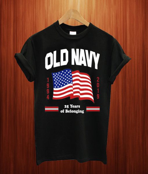 Old Navy Purple Flag T Shirt