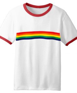 Rainbow Ringer T Shirt