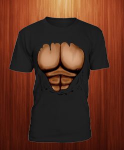 Ripped Muscles Six Pack Chest Funny T Shirt