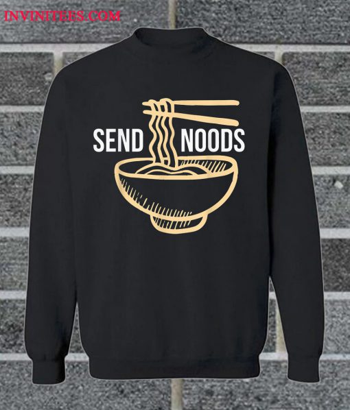 Send Noods Black Sweatshirt