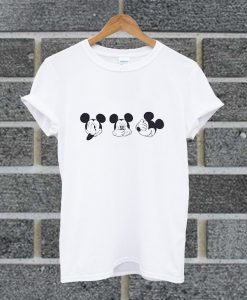 Three Head Mickey Mouse T Shirt