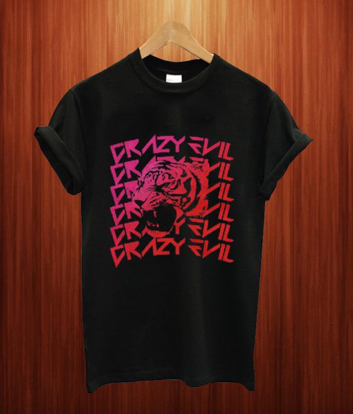 Tiger Crazy Evil T Shirt