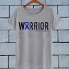 Warrior Blue Ribbon Heart Cri Du Chat Syndrome T Shirt