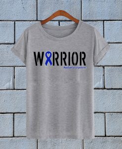 Warrior Blue Ribbon Heart Guillain Barre Syndrome T Shirt